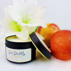 4oz Don't Disturb My Peach - Peach Nectar Scented Candles